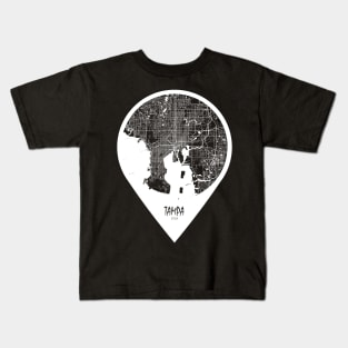 Tampa, USA City Map - Travel Pin Kids T-Shirt